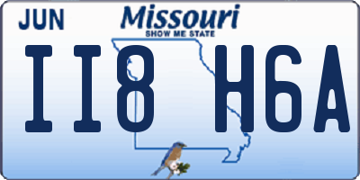 MO license plate II8H6A