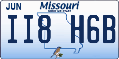MO license plate II8H6B