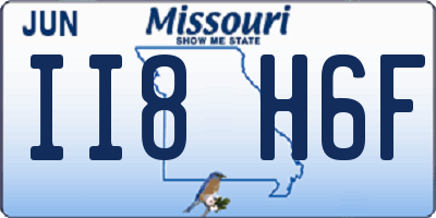 MO license plate II8H6F