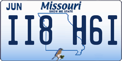 MO license plate II8H6I