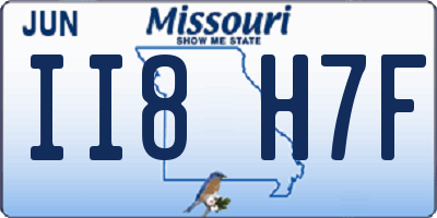 MO license plate II8H7F