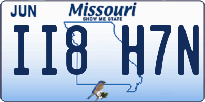 MO license plate II8H7N