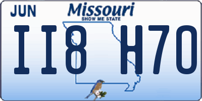 MO license plate II8H7O