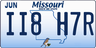 MO license plate II8H7R