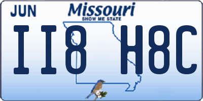 MO license plate II8H8C