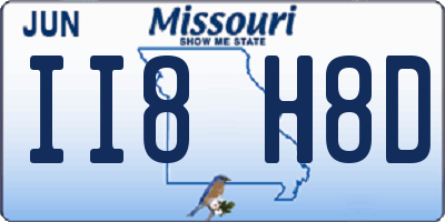 MO license plate II8H8D