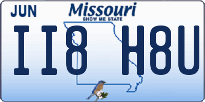 MO license plate II8H8U