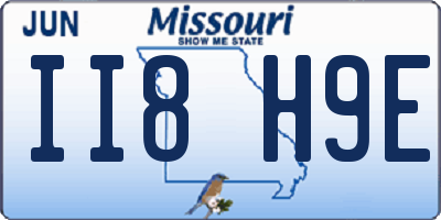 MO license plate II8H9E