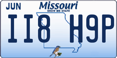 MO license plate II8H9P