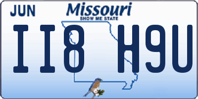 MO license plate II8H9U