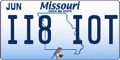 MO license plate II8I0T