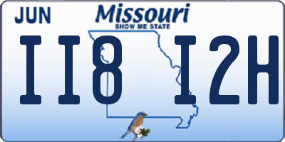 MO license plate II8I2H