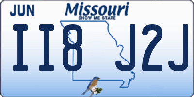 MO license plate II8J2J