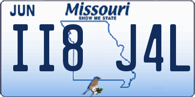 MO license plate II8J4L