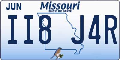 MO license plate II8J4R