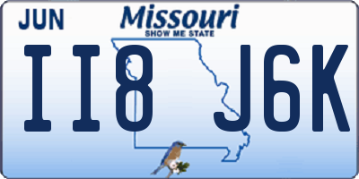 MO license plate II8J6K