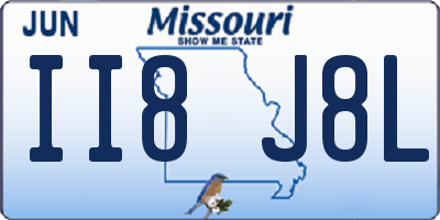 MO license plate II8J8L