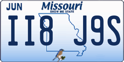 MO license plate II8J9S