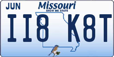 MO license plate II8K8T