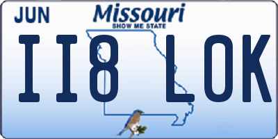 MO license plate II8L0K