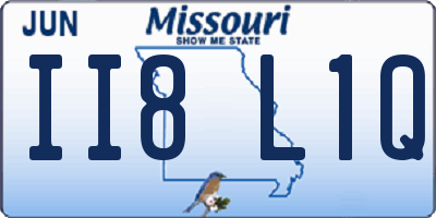 MO license plate II8L1Q