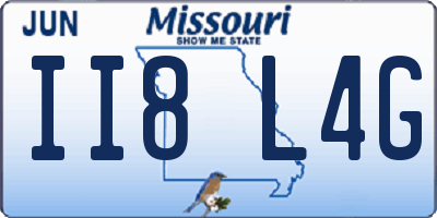 MO license plate II8L4G