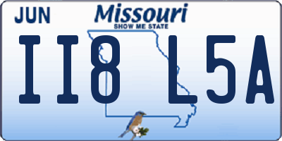 MO license plate II8L5A