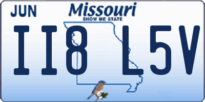 MO license plate II8L5V