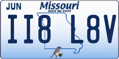 MO license plate II8L8V