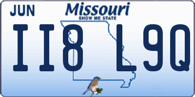 MO license plate II8L9Q