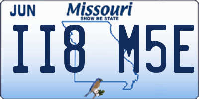 MO license plate II8M5E