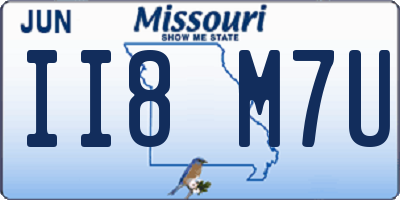 MO license plate II8M7U