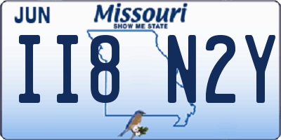MO license plate II8N2Y
