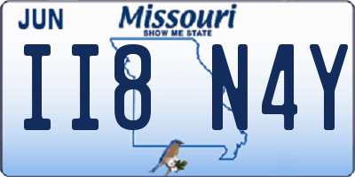 MO license plate II8N4Y