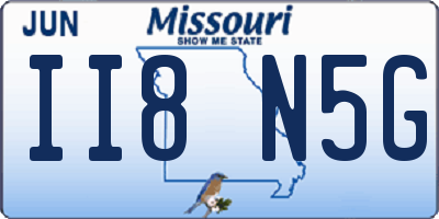 MO license plate II8N5G