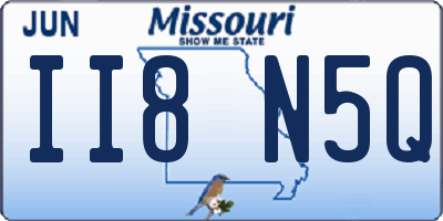 MO license plate II8N5Q
