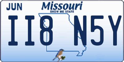 MO license plate II8N5Y