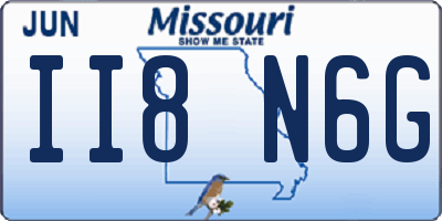 MO license plate II8N6G