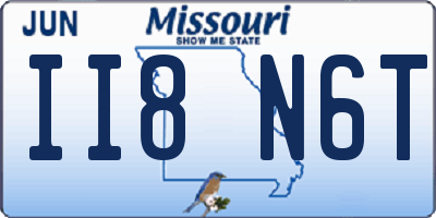 MO license plate II8N6T