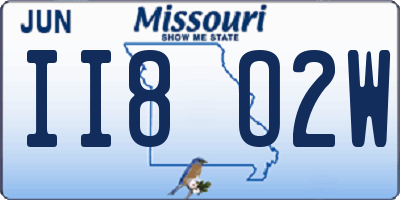 MO license plate II8O2W