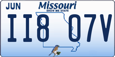 MO license plate II8O7V