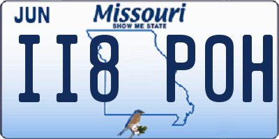 MO license plate II8P0H