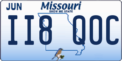 MO license plate II8Q0C
