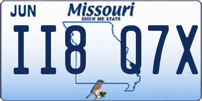 MO license plate II8Q7X