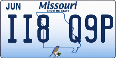 MO license plate II8Q9P