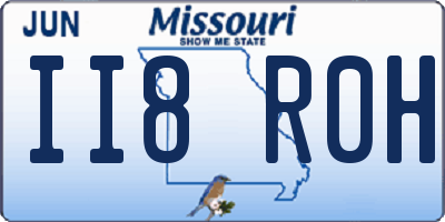 MO license plate II8R0H