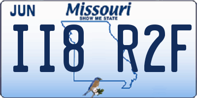 MO license plate II8R2F