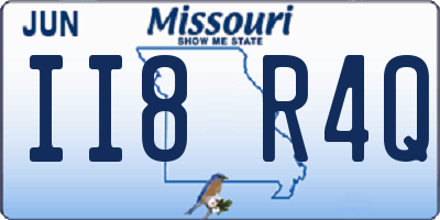 MO license plate II8R4Q