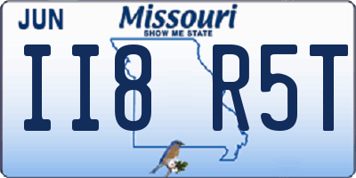 MO license plate II8R5T