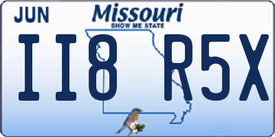 MO license plate II8R5X